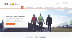 Desktop Screenshot of ghsolar.de